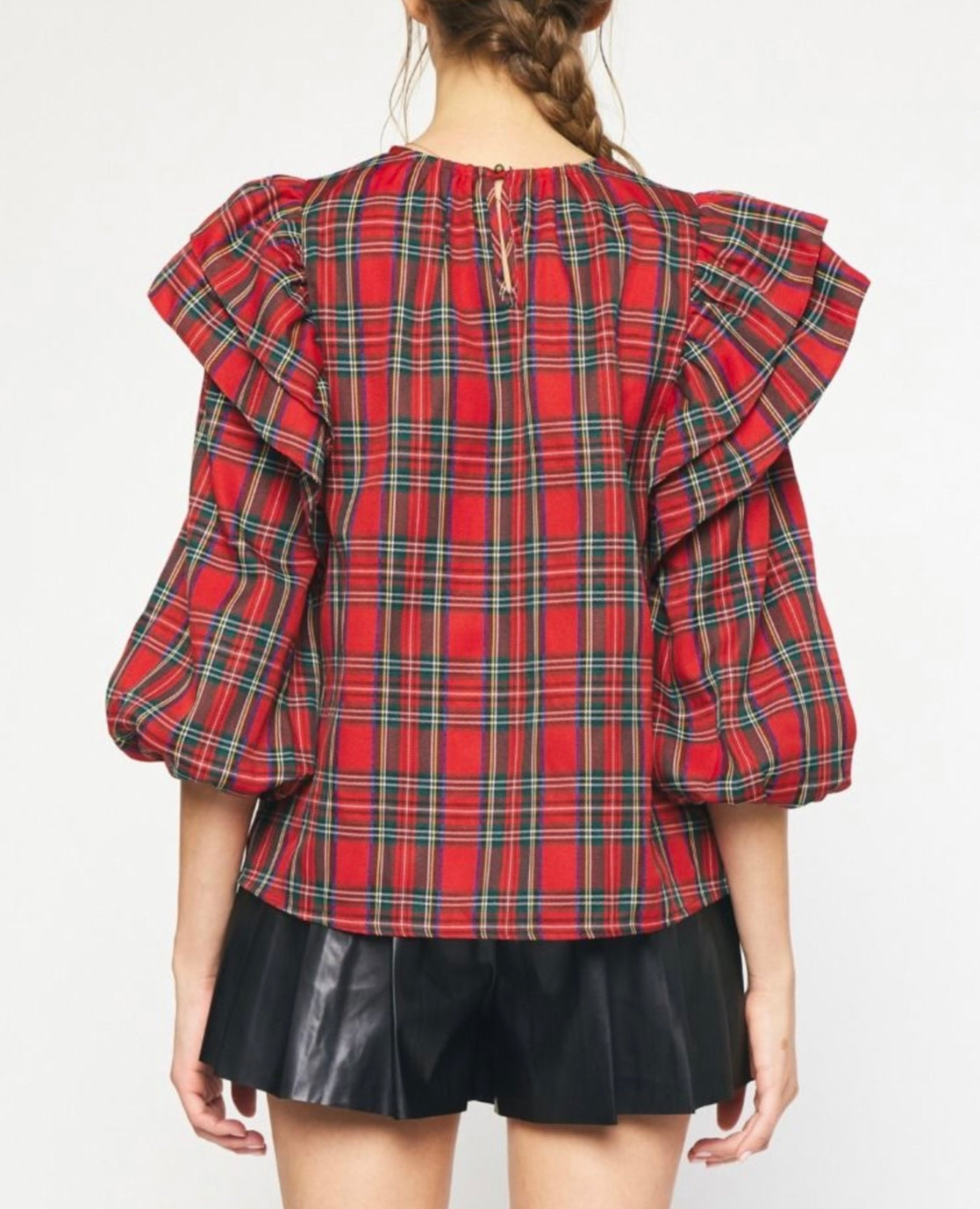 Christmas Plaid Top