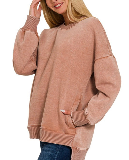 Acid Wash Pullover
