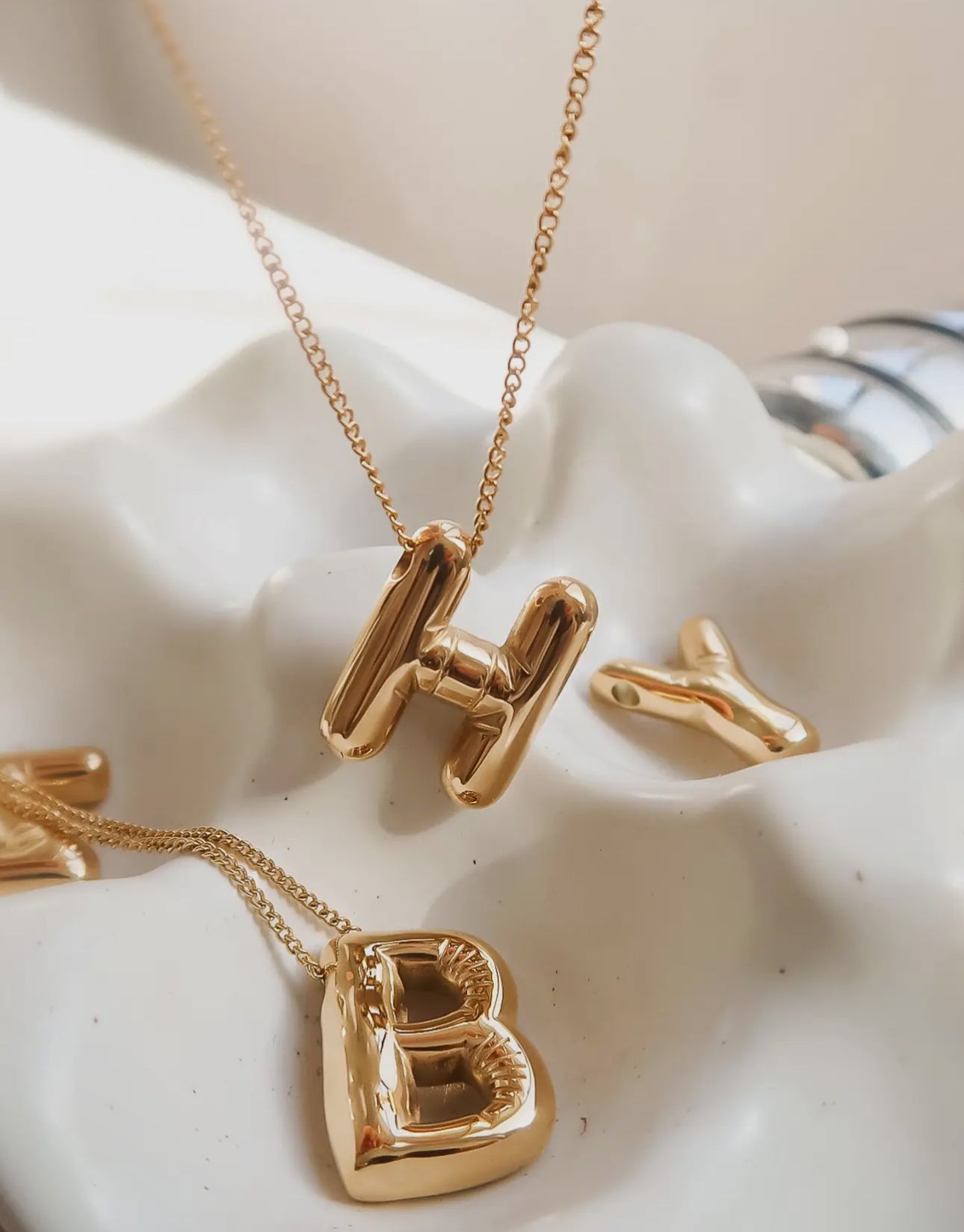 Balloon Initial Necklace