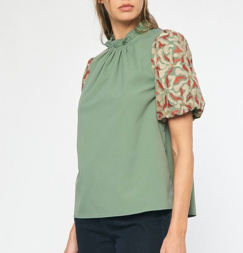 Alexis Blouse- Sage