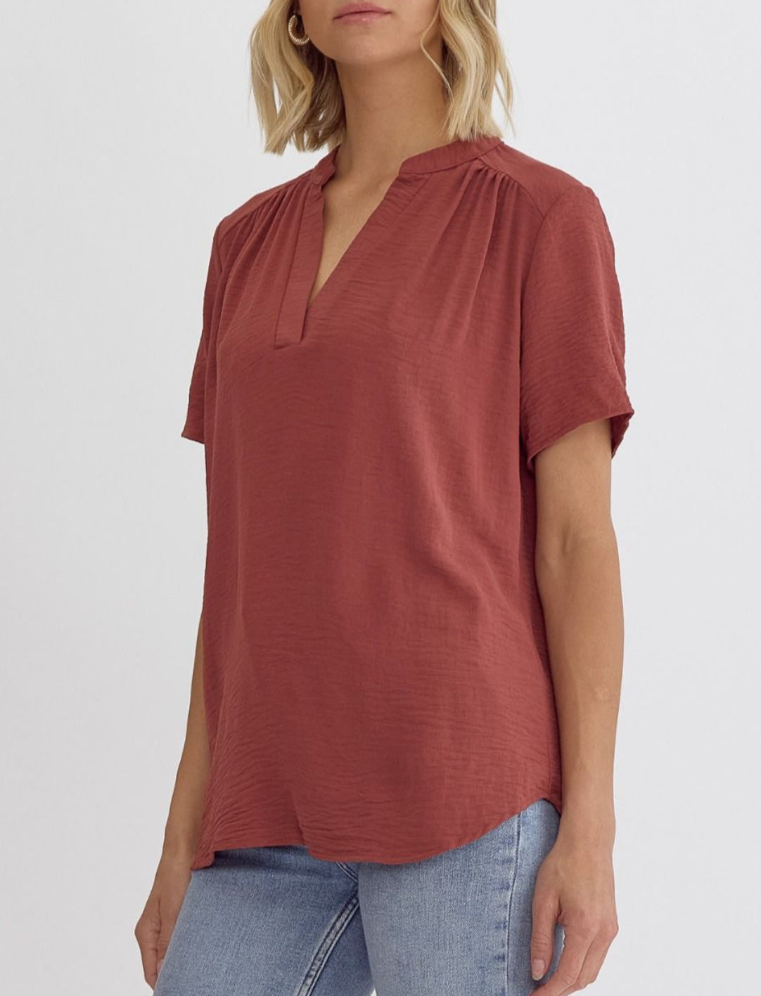 Kori Blouse- Brick