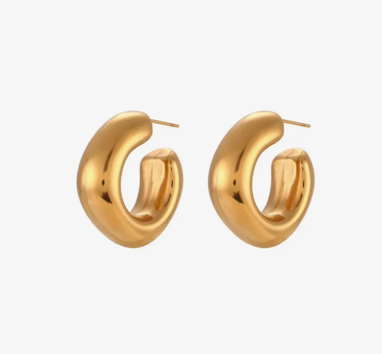 Bubble Square Hoop Earrings
