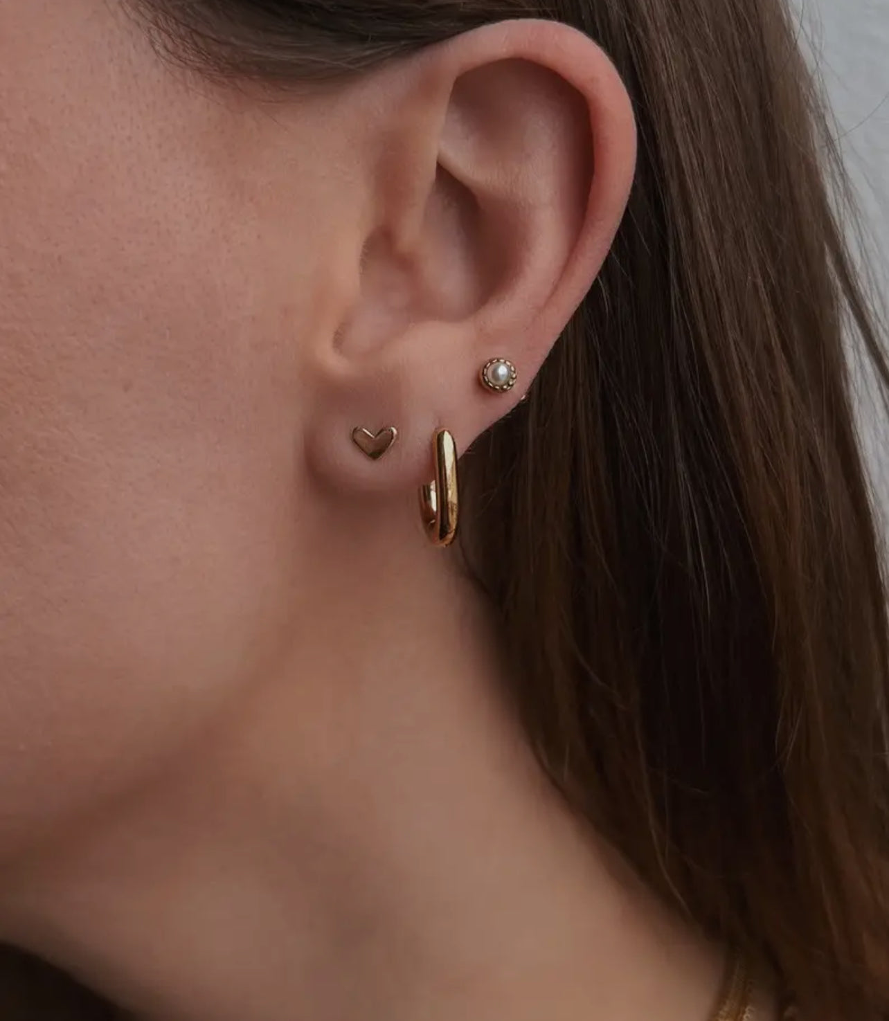 Eddy Heart Stud Earring