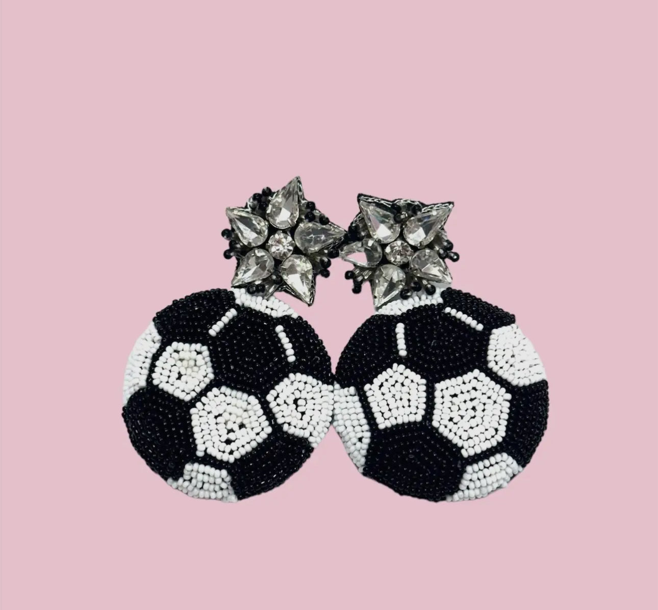 3D Soccer Earrings