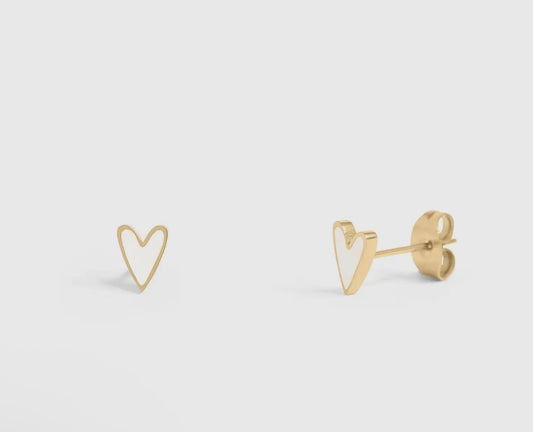 Tiny Heart Studs