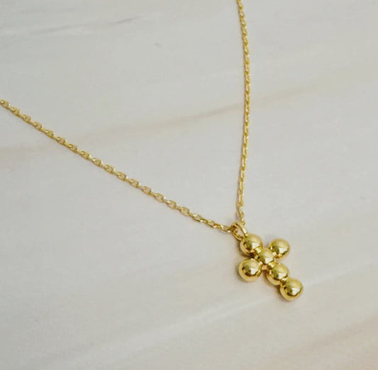 Dot Cross Necklace