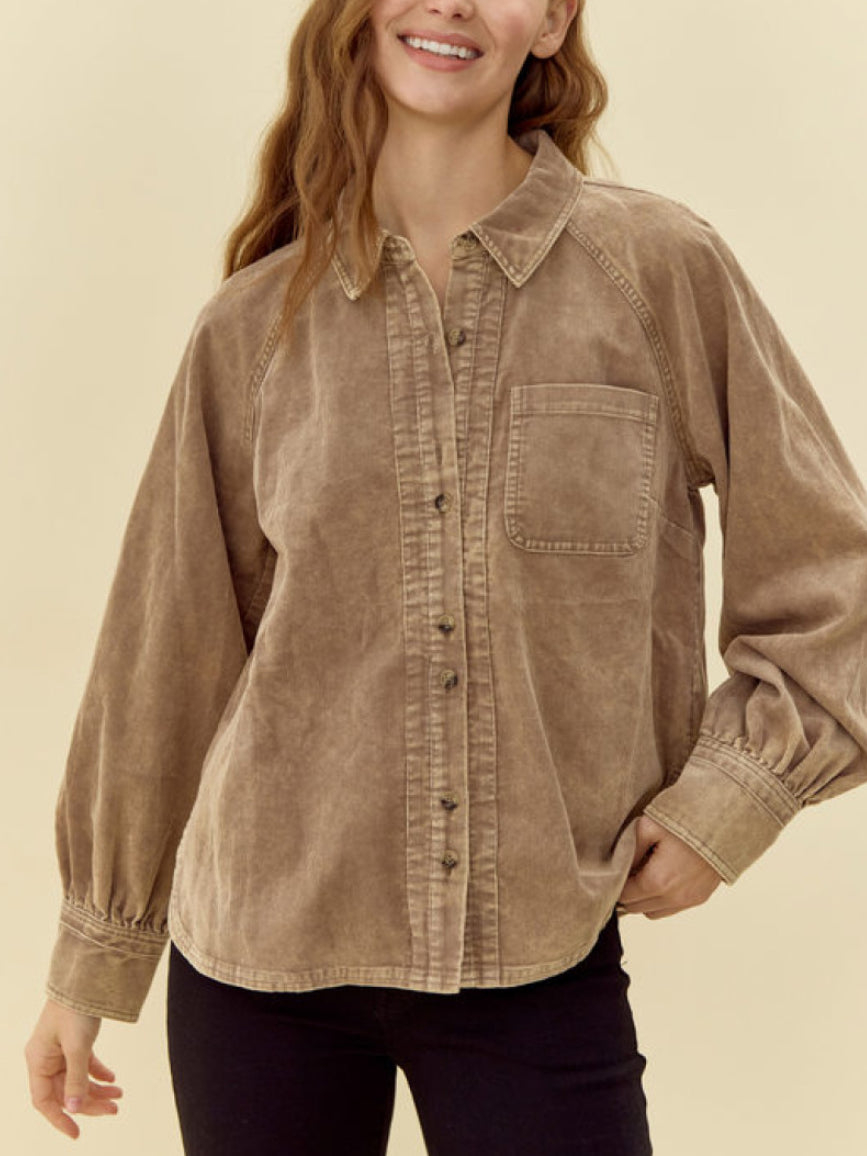 Cordy Button Down