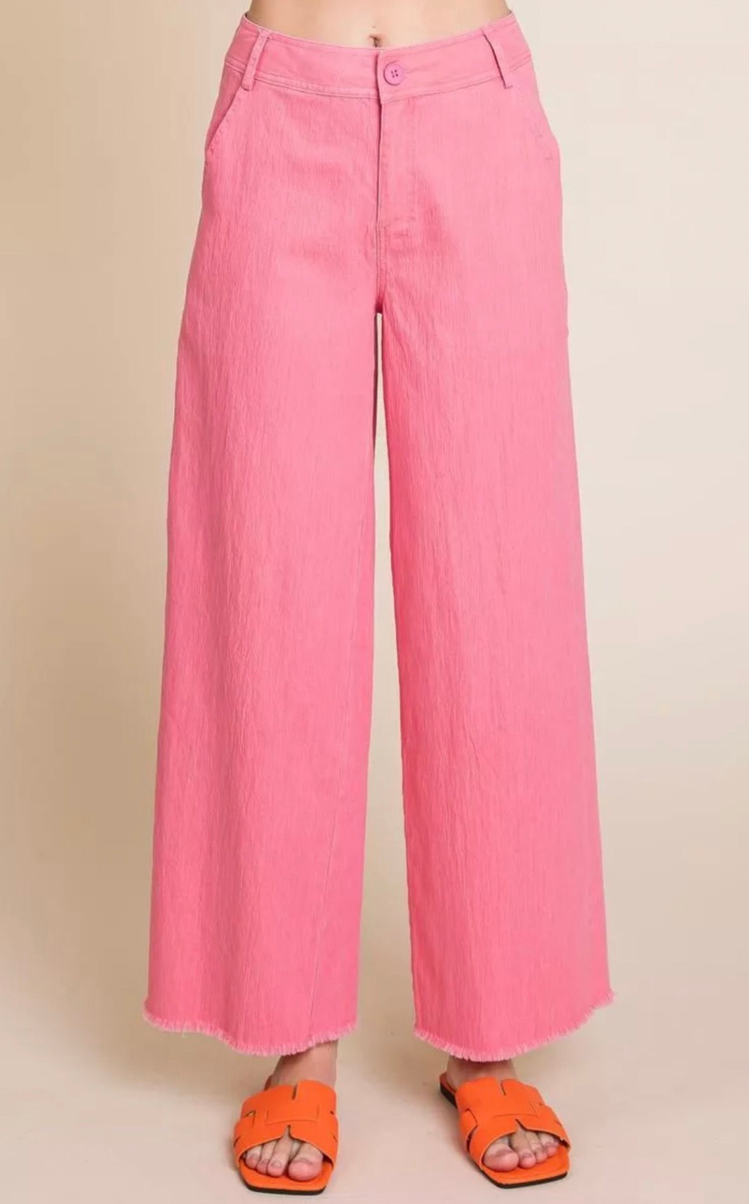 Raw Edge Wide Pant