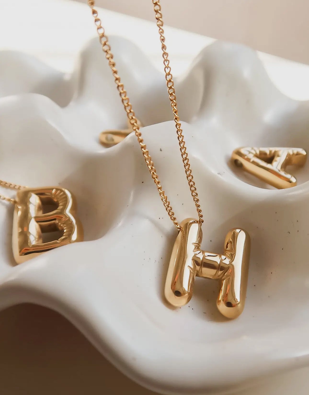 Balloon Initial Necklace