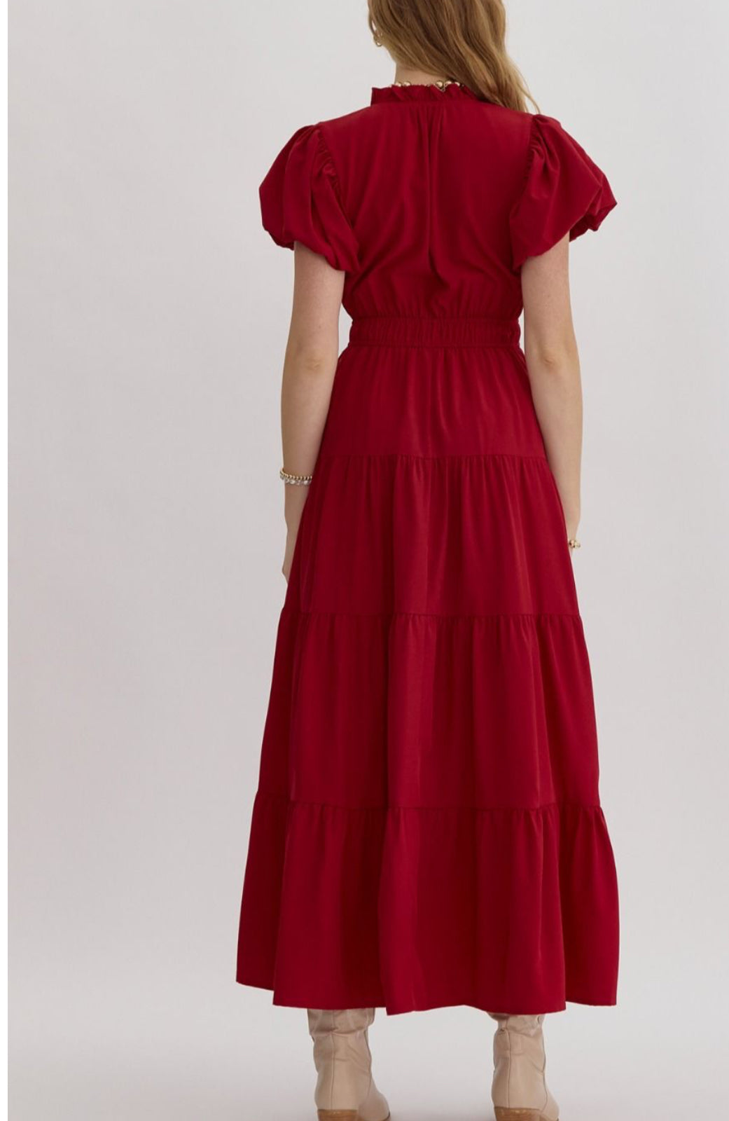 Ashton Dress- Red