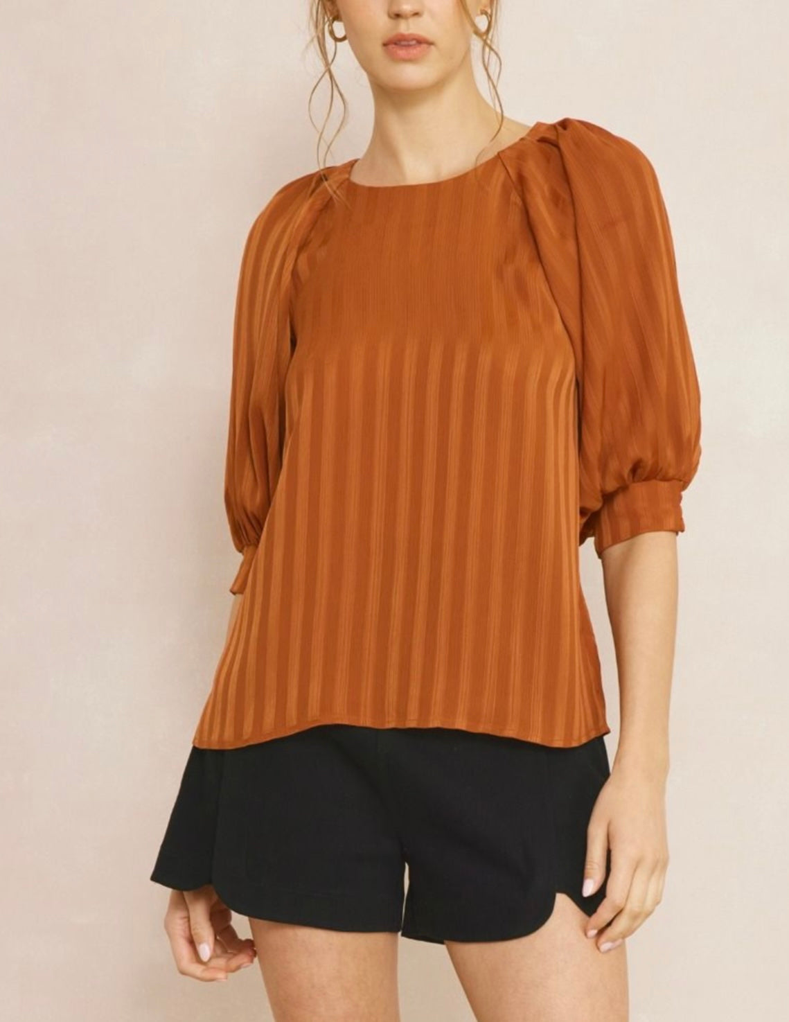 Luna Blouse- Rust