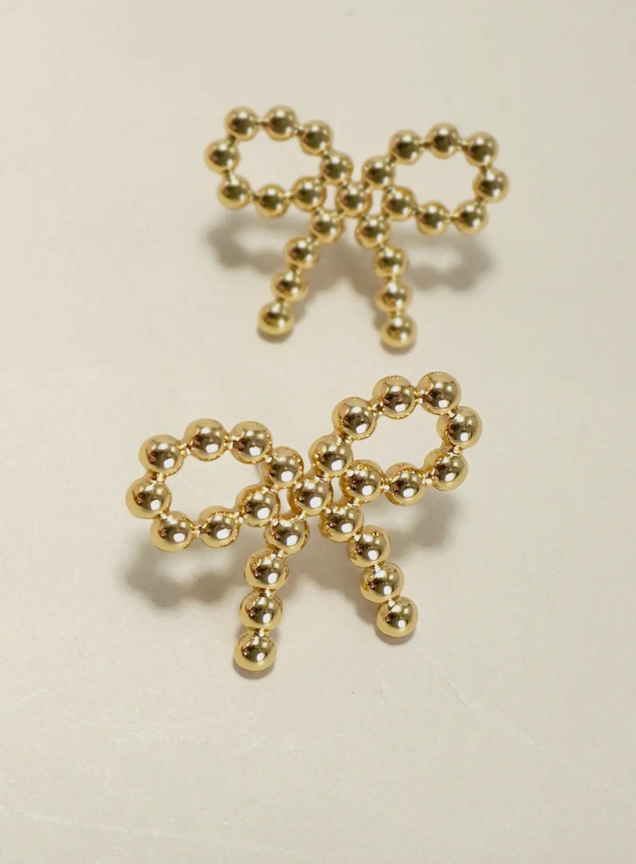 Beaded Bow Earrings
