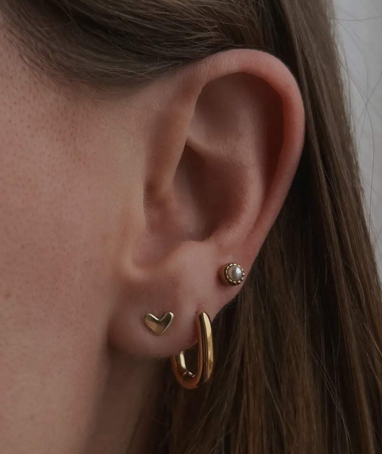 Eddy Heart Stud Earring