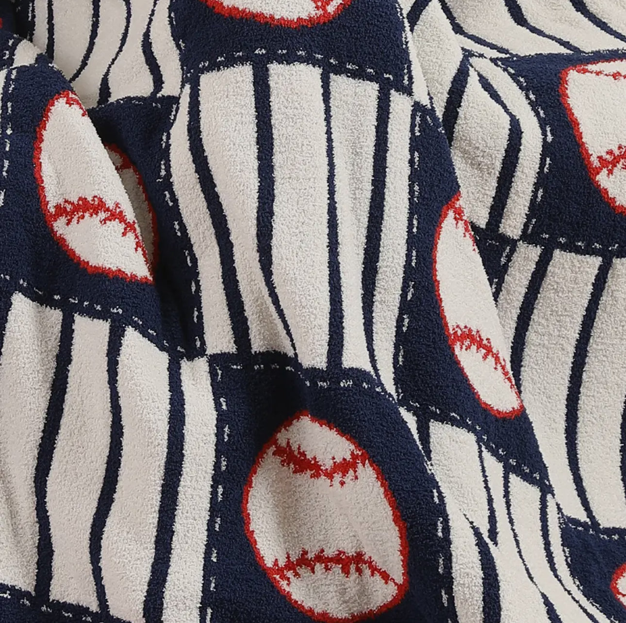 Striped Baseball Blanket