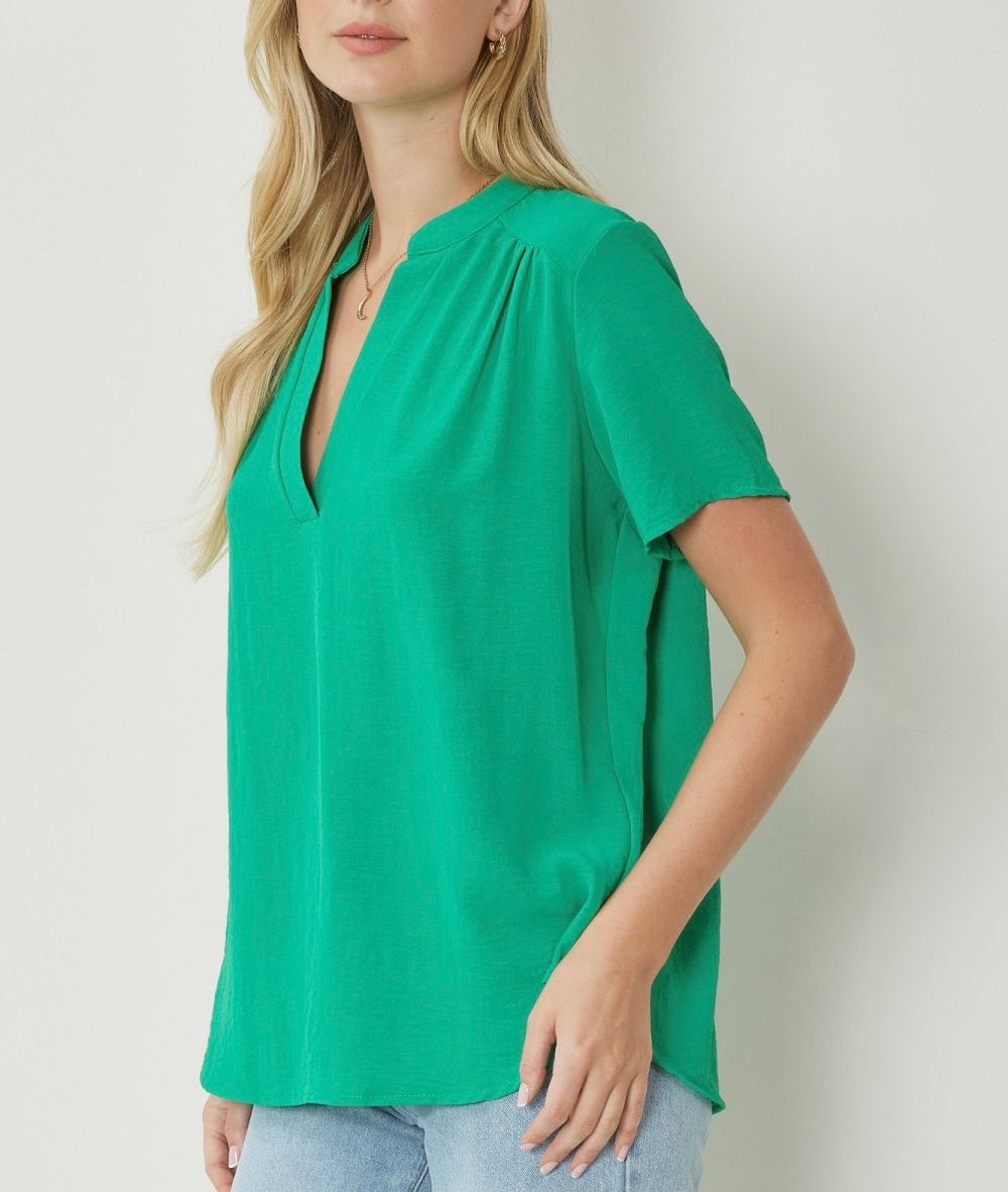 Kori Blouse- KellyGreen