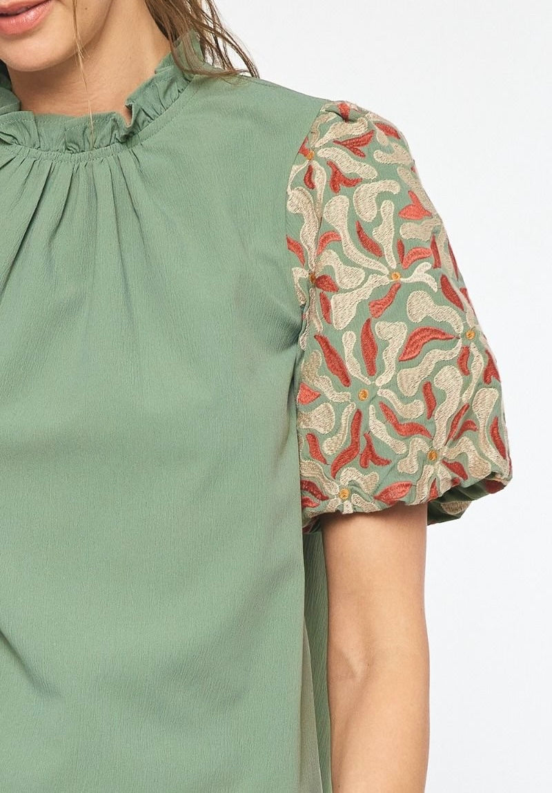 Alexis Blouse- Sage