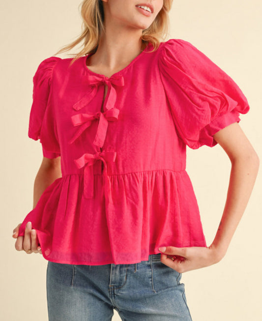 Flirty Bow Blouse