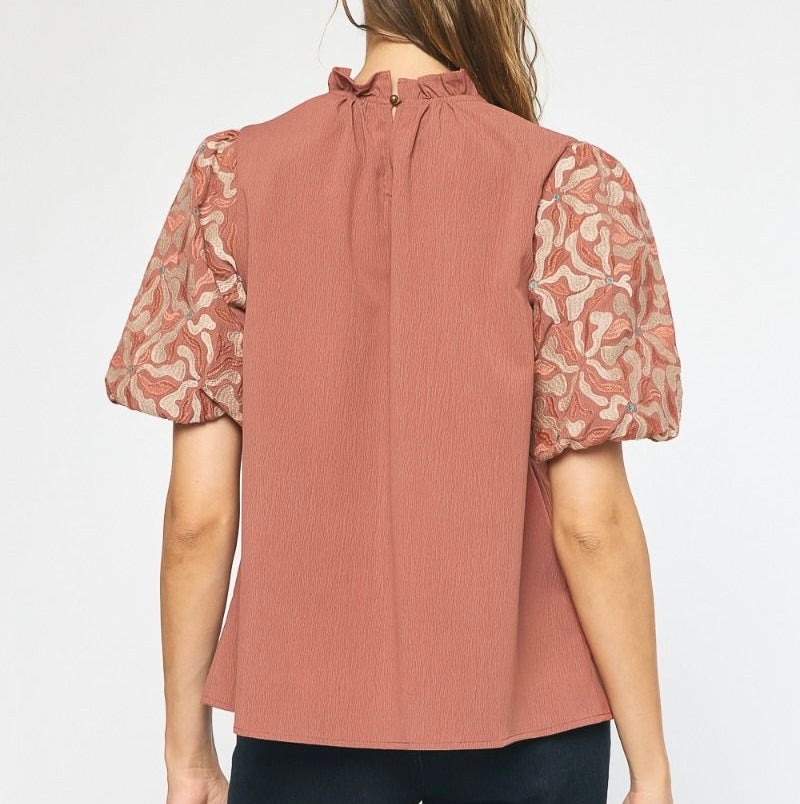 Alexis Blouse- Dusty Rose