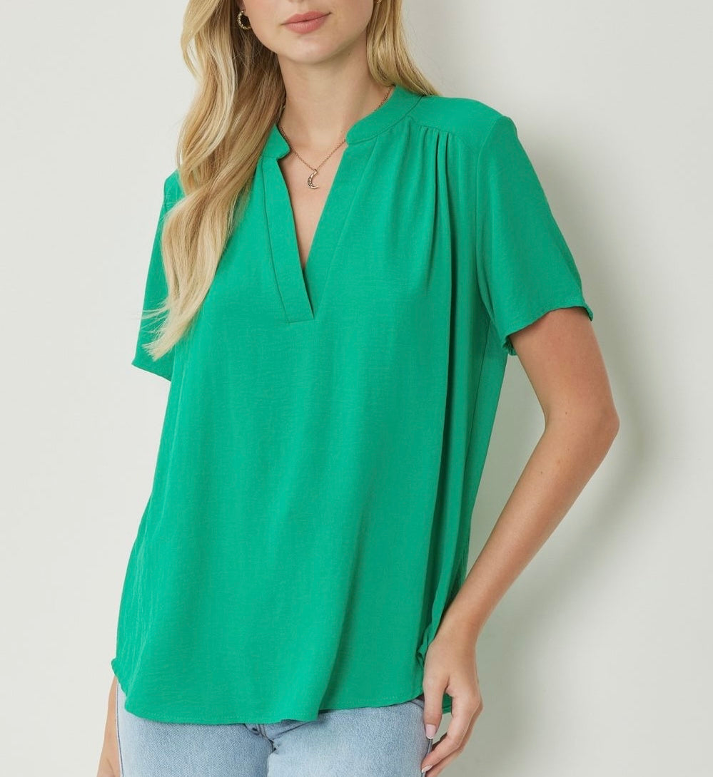 Kori Blouse- KellyGreen