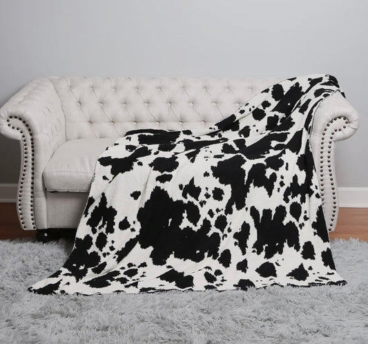 Cow Print Blanket