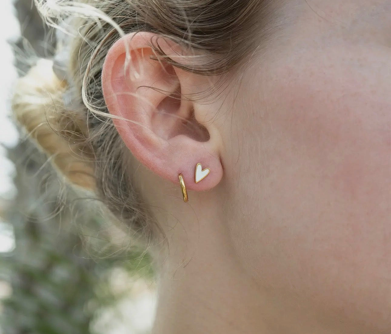 Tiny Heart Studs