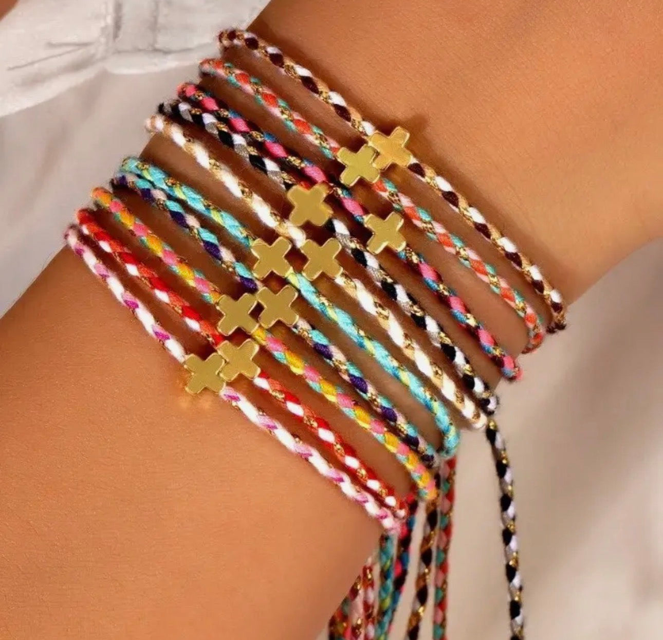 Rope Cross Bracelet