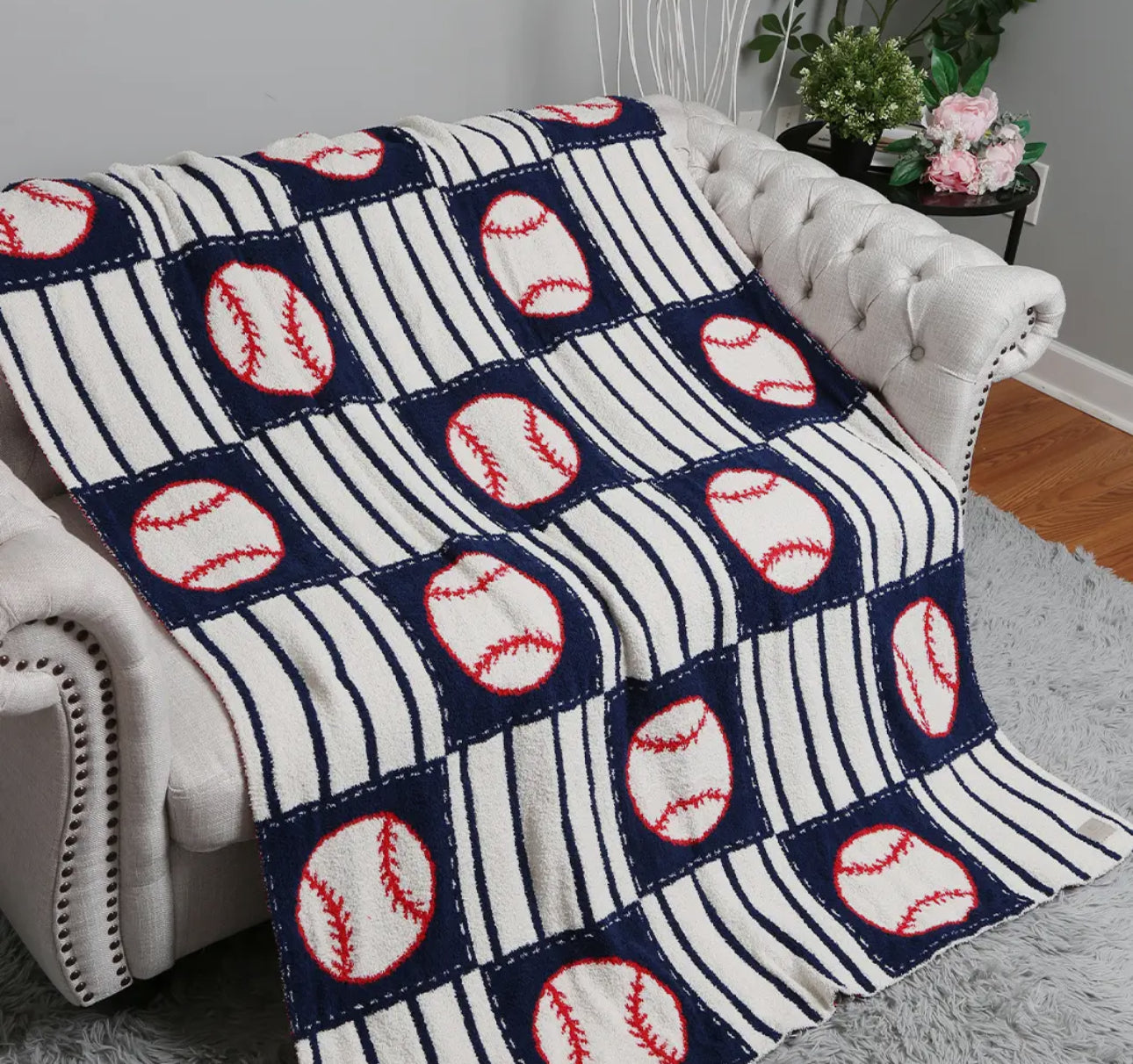 Striped Baseball Blanket
