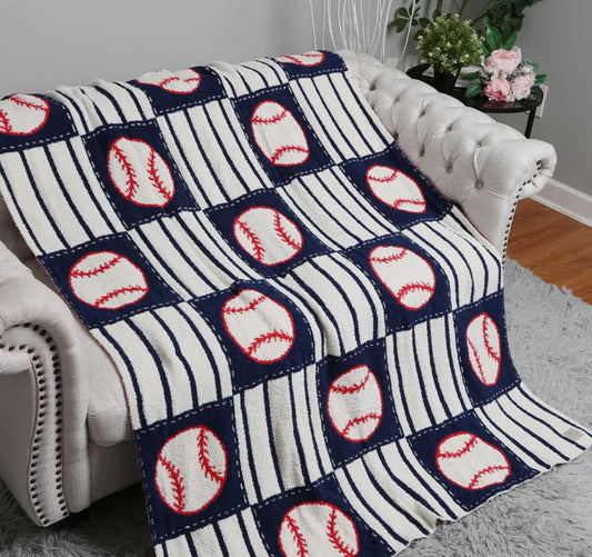 Striped Baseball Blanket
