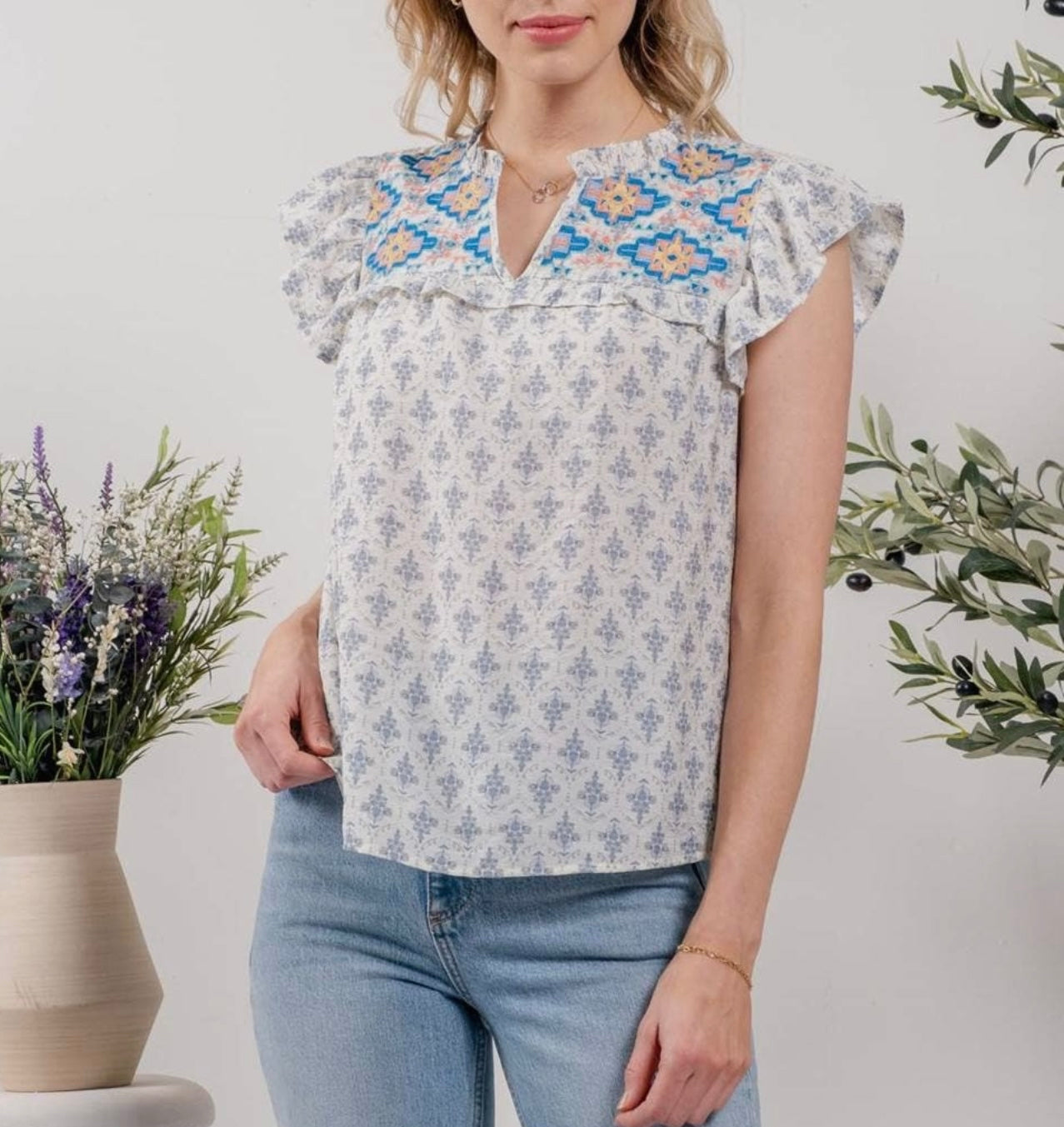 Betsy Blouse -Blue