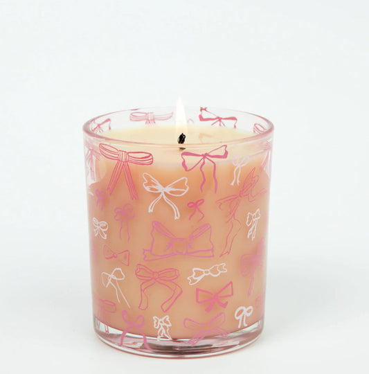 Sweet Grace Pink Bow Candle