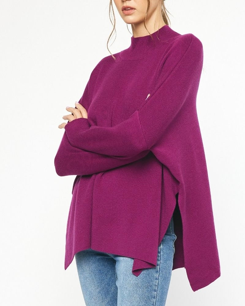 Susie Sweater- Plum