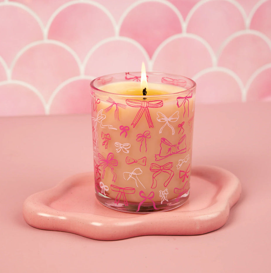 Sweet Grace Pink Bow Candle
