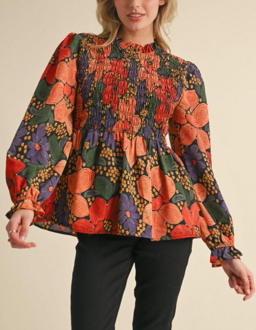 Mae Peplum Blouse