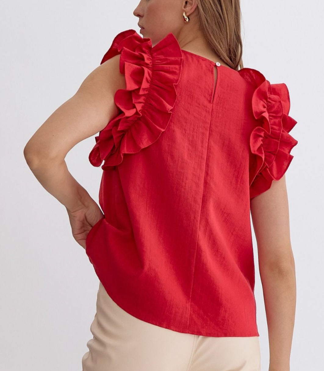 Trinity Blouse- Red