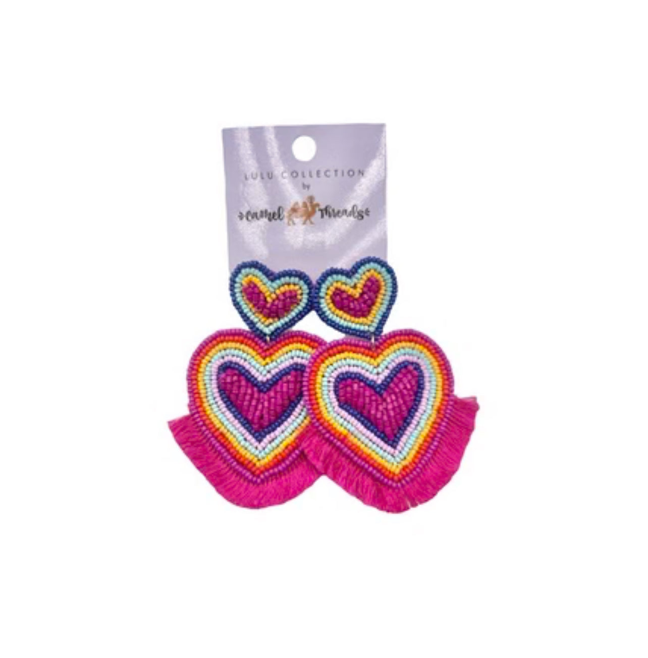 Fringe Heart Earrings