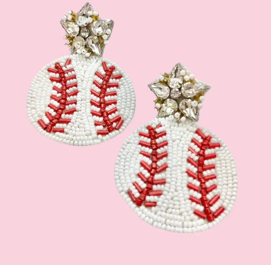 Baseball Earrings