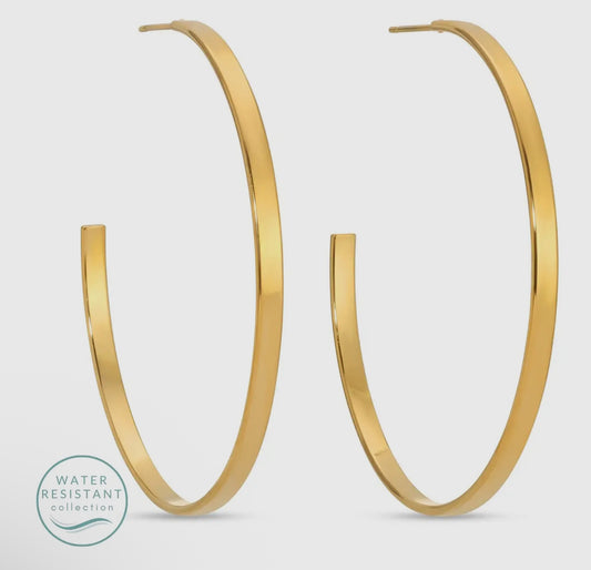 Large Flat Hoops