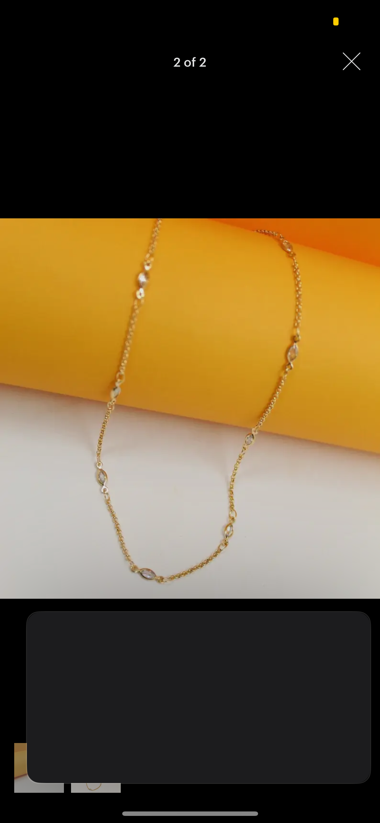 Oval CZ Necklace