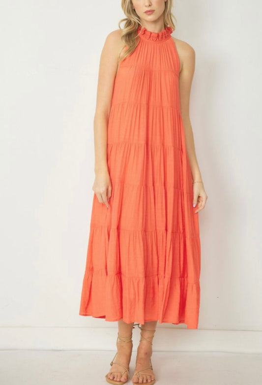 Jodi Dress- Coral