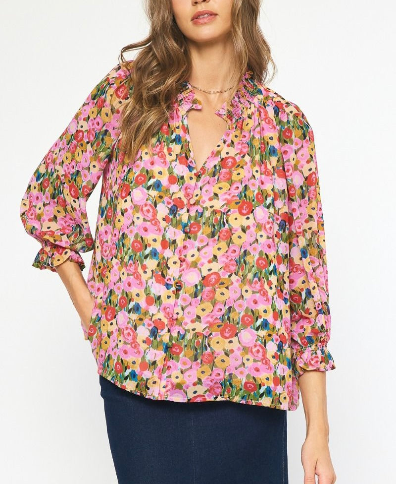 Everly Blouse -Berry