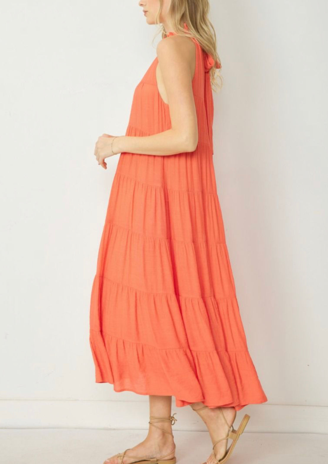 Jodi Dress- Coral