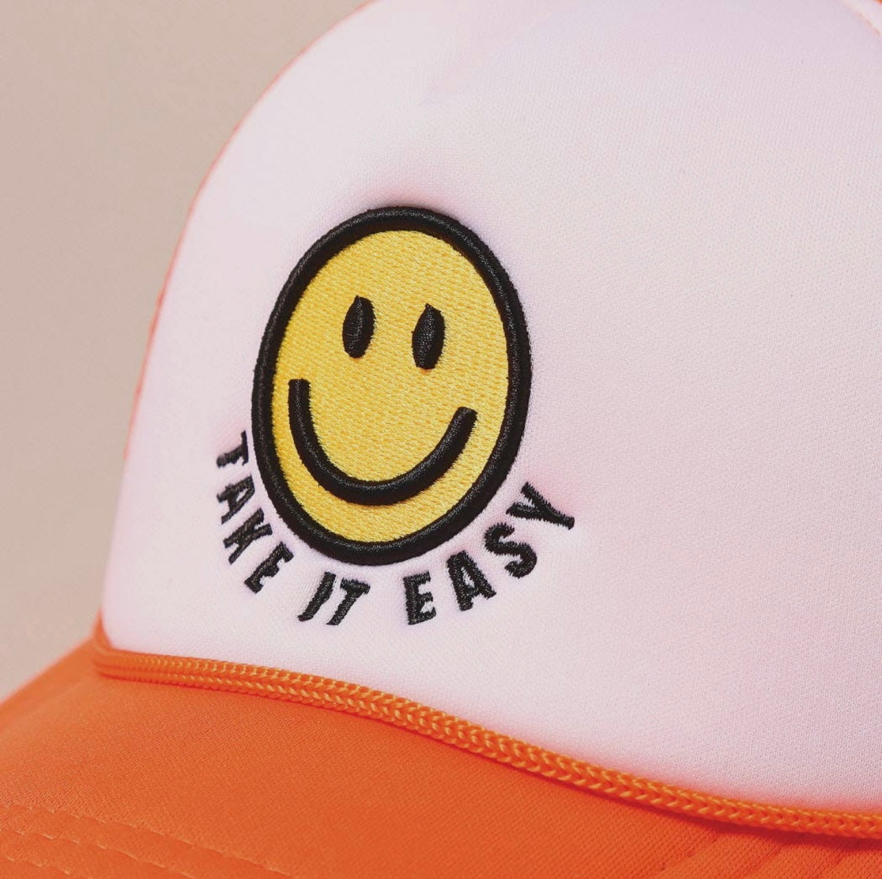 Smiley Trucker- Orange