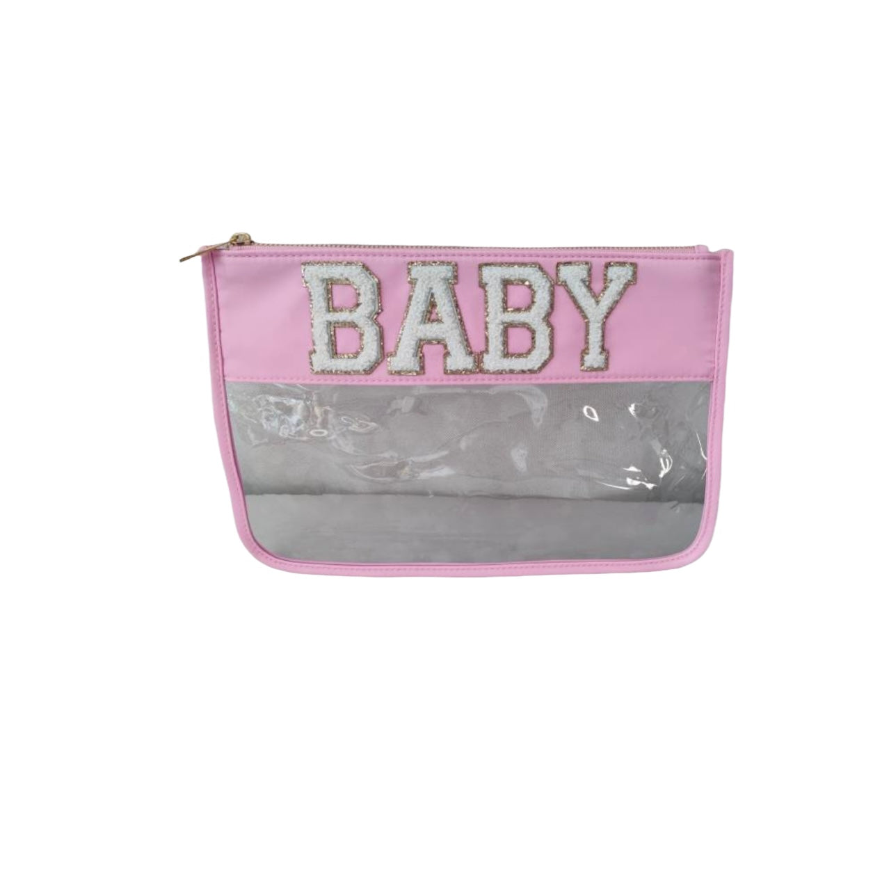 ‘Baby’ Clear Pouch- Pink