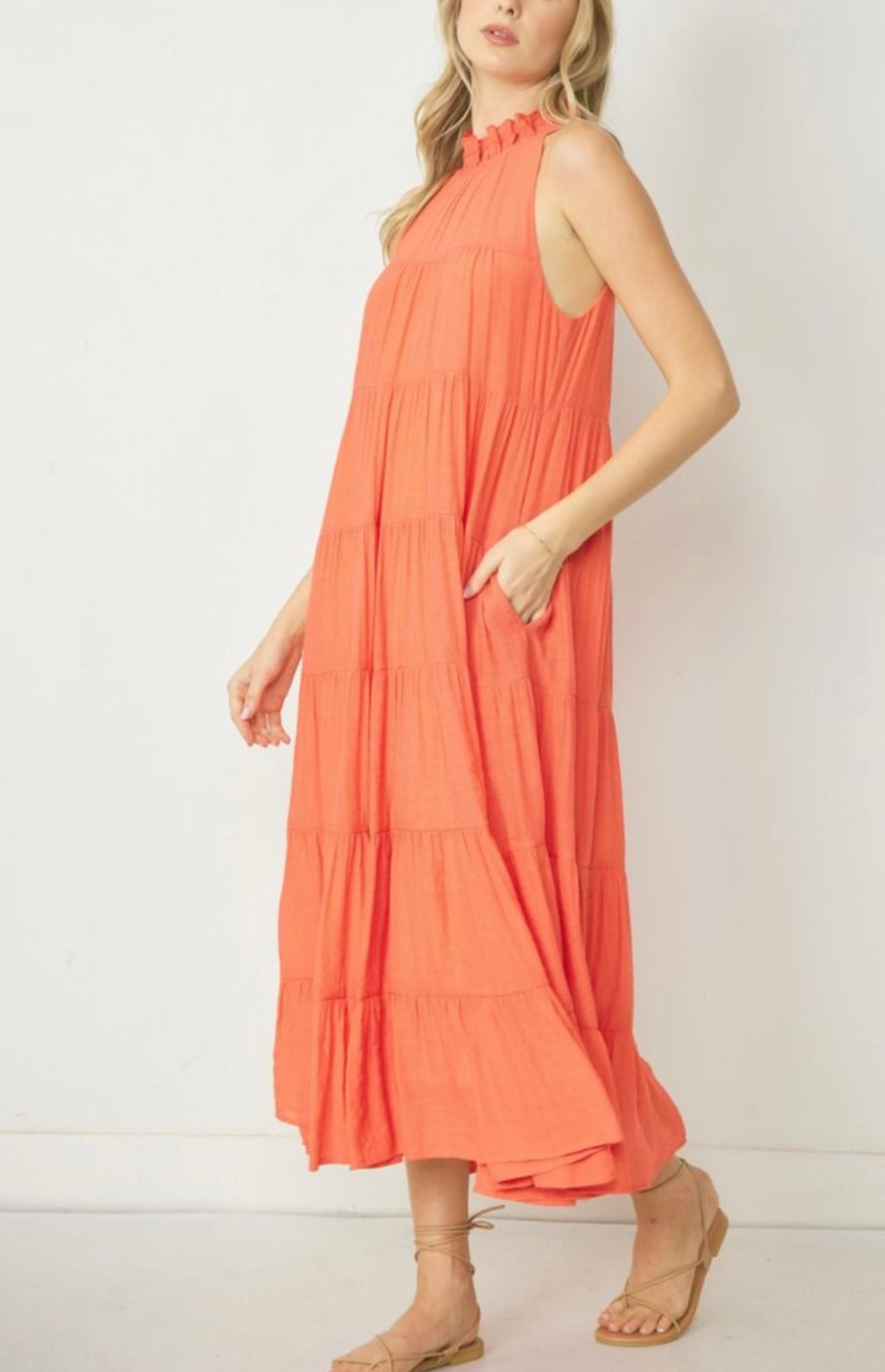 Jodi Dress- Coral