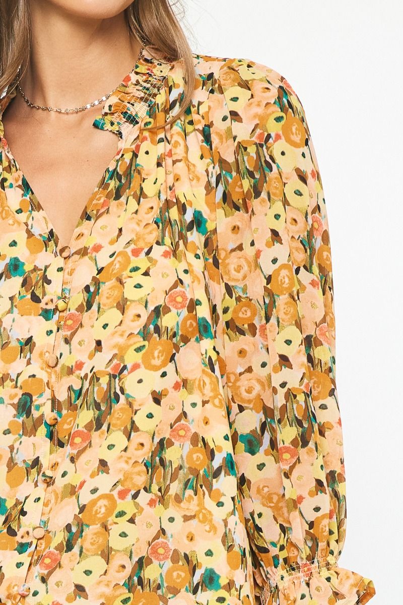 Everly Blouse -Yellow