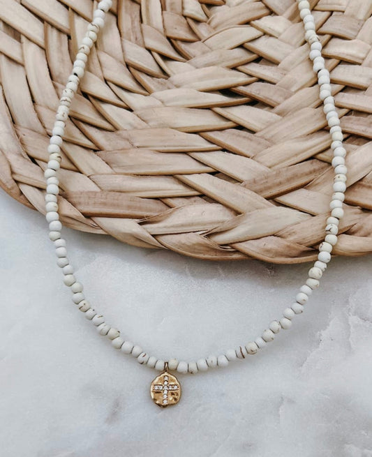 Ada Crystal Cross Necklace