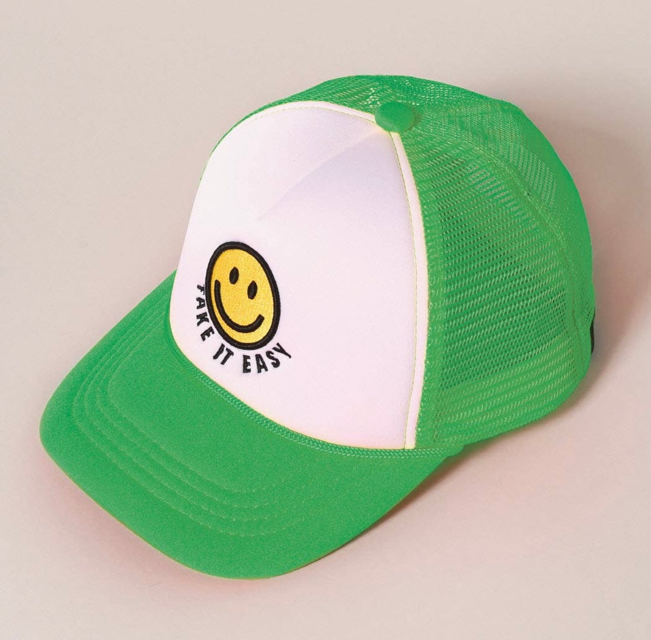 Smiley Trucker- Green