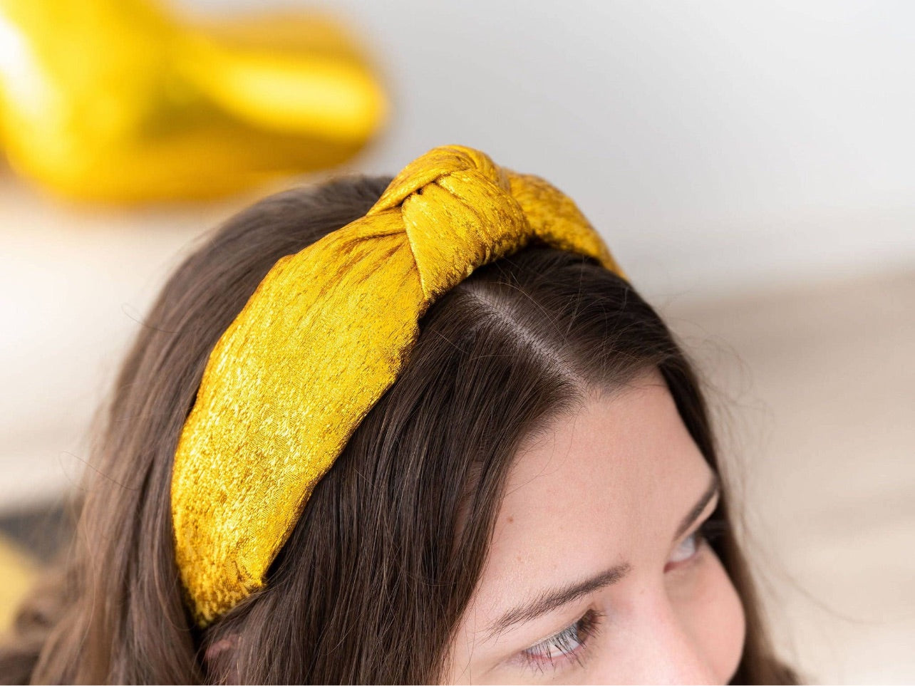 Yellow Tinsel Headband